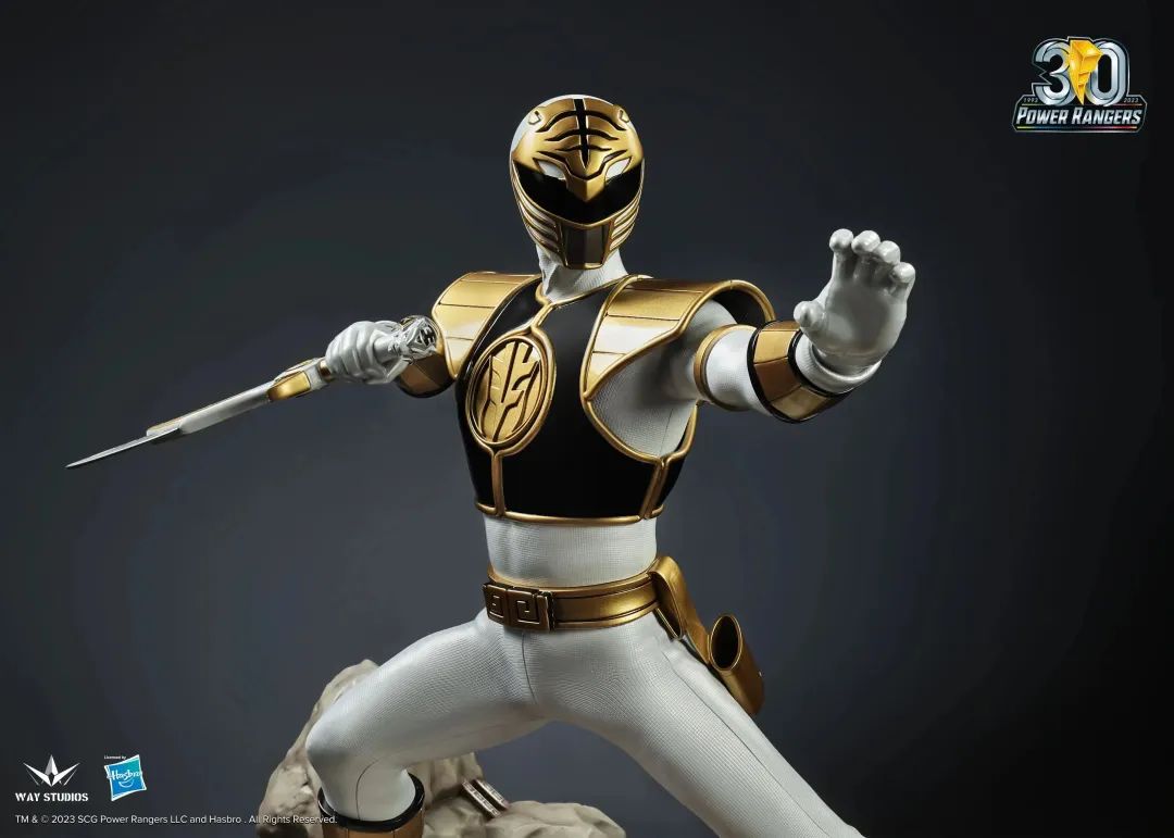 WayStudios Mighty Morphin White Ranger 1/4 Scale Statue