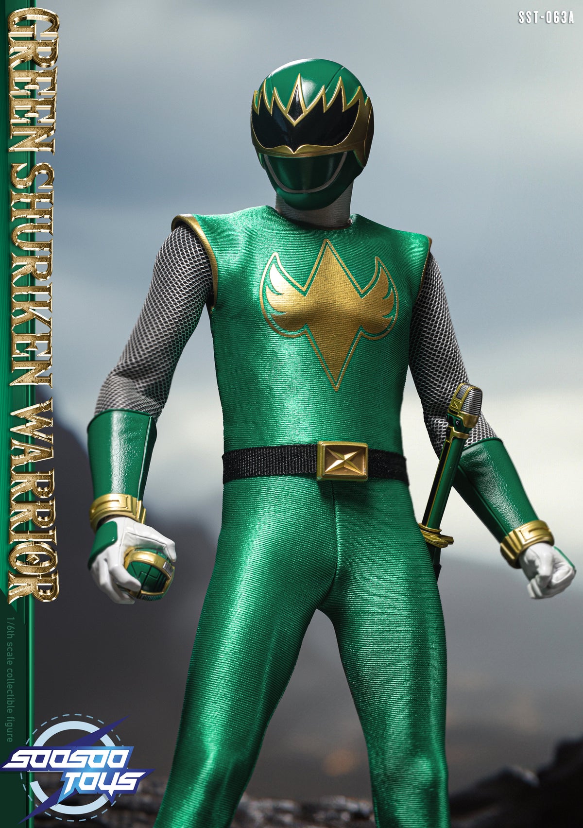 SST063A Green Shuriken Warrior 1/6 Scale Action Figure