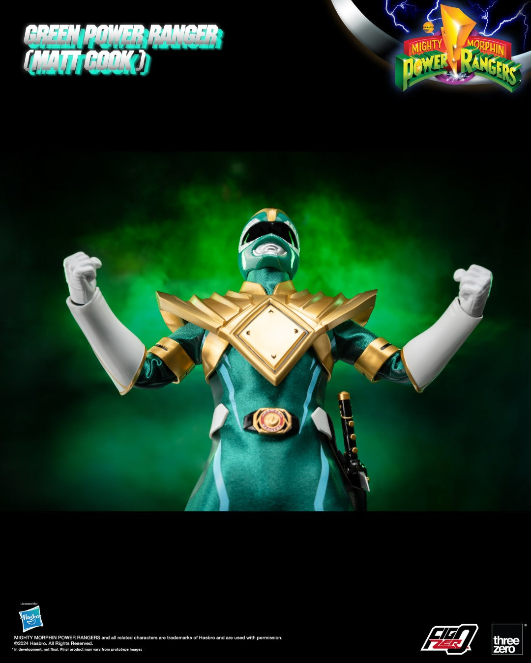FigZero Green Ranger (Matt Cook) Chaos Energy Version - Mighty Morphin Power Rangers