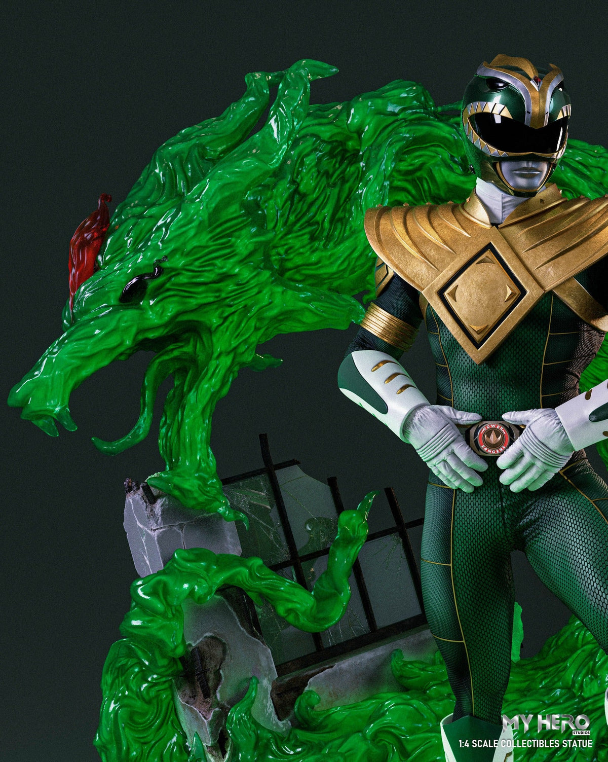 My Hero Studios BITS Tribute Green Ranger 1/4 Scale Collectible Statue