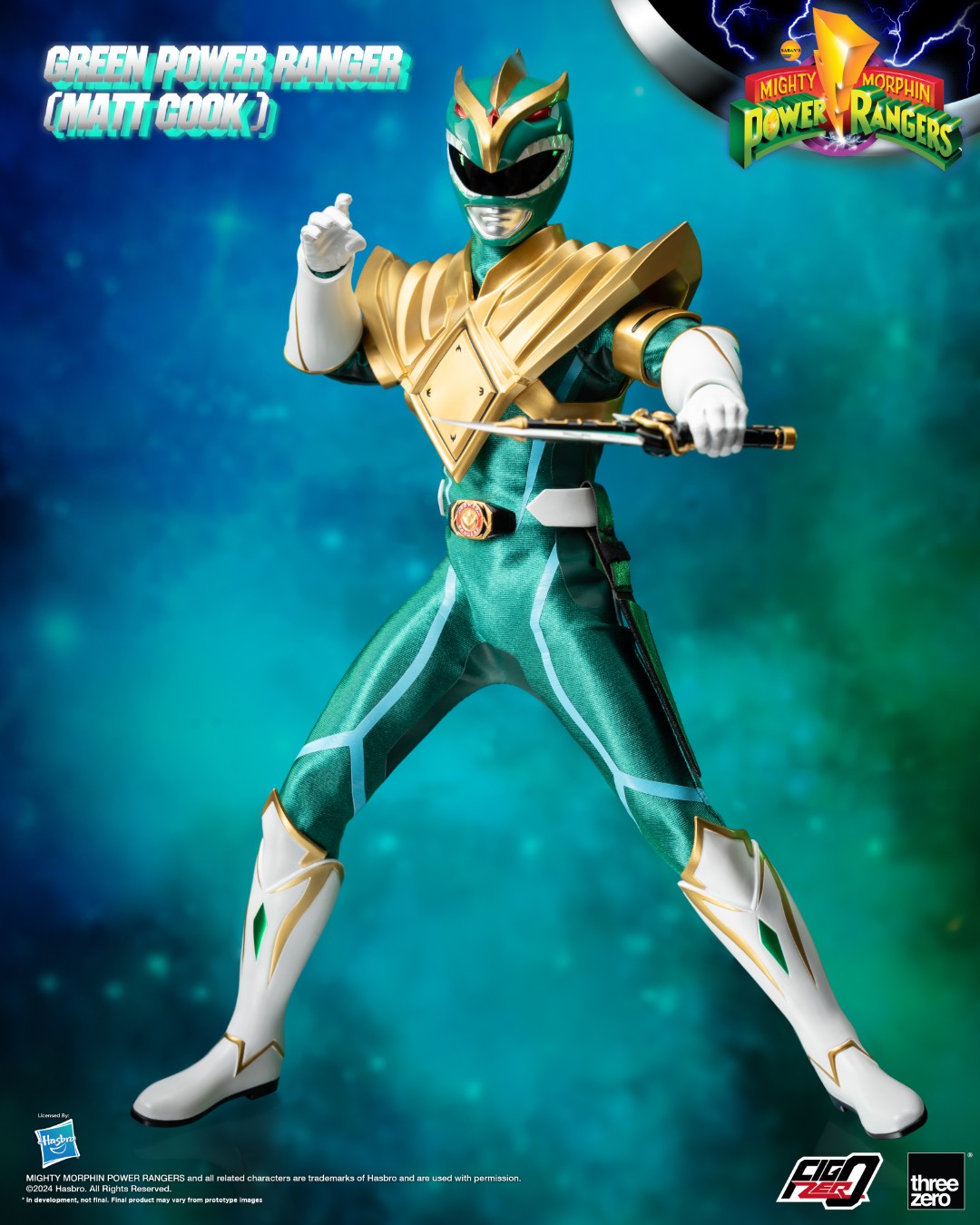FigZero Green Ranger (Matt Cook) Chaos Energy Version - Mighty Morphin Power Rangers