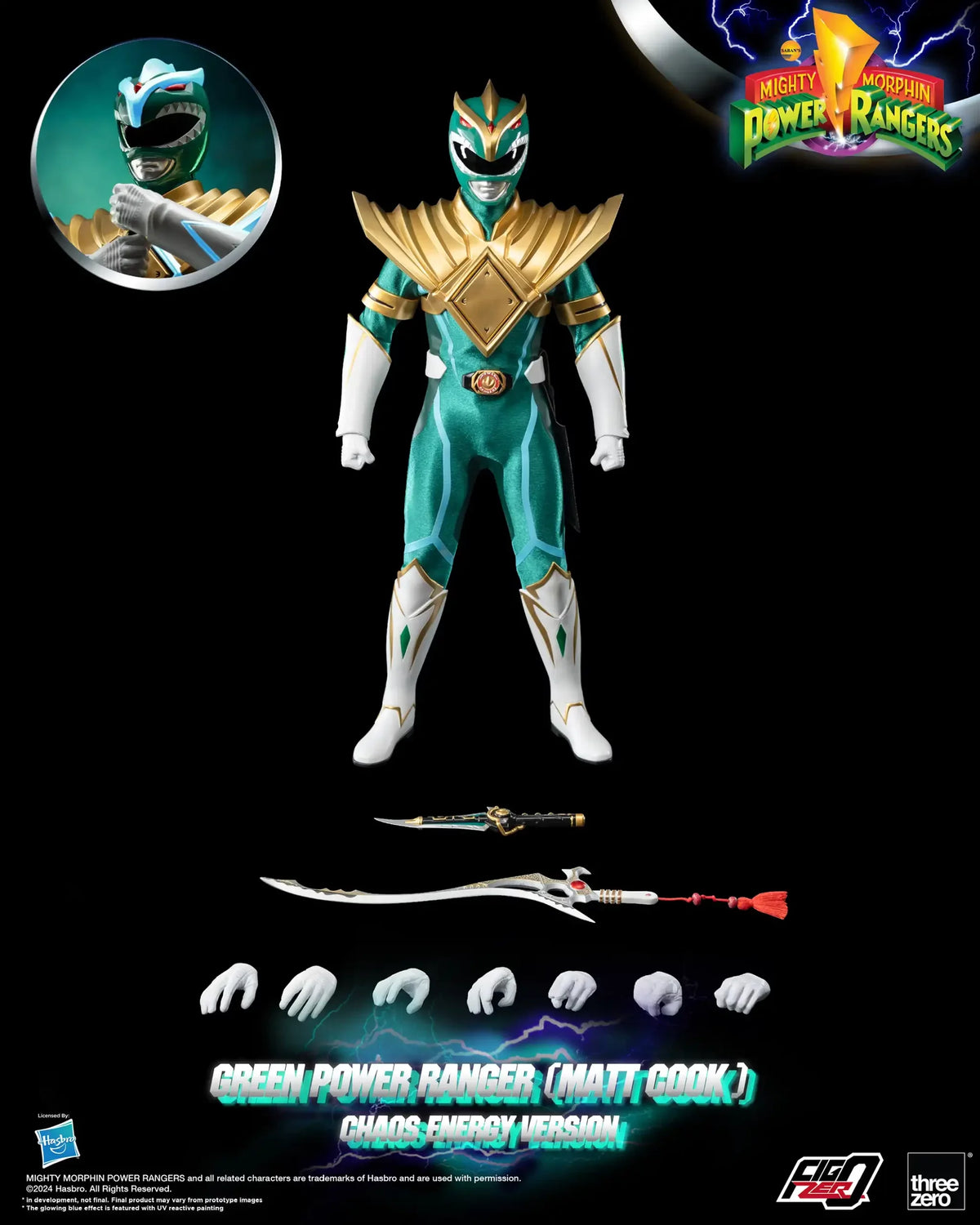 FigZero Power Rangers Green Ranger Chaos Energy Version