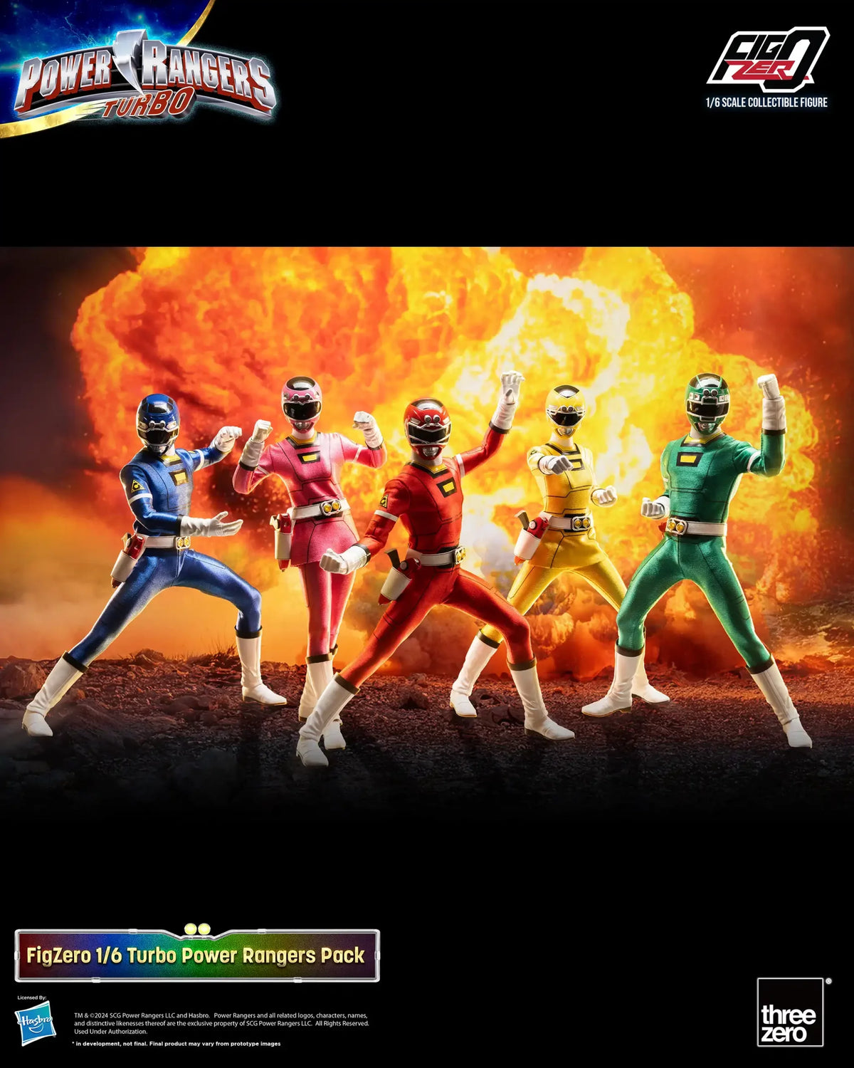 FigZero Power Rangers Turbo 1/6 Scale Figure Team Pack
