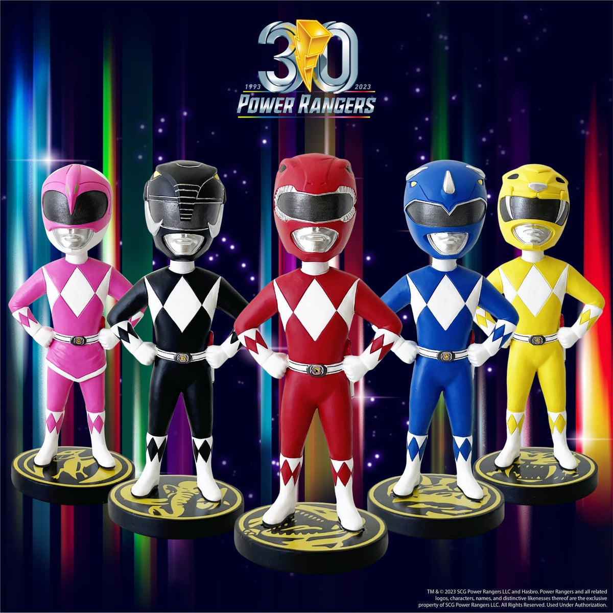 Power Rangers Bobbleheads Set