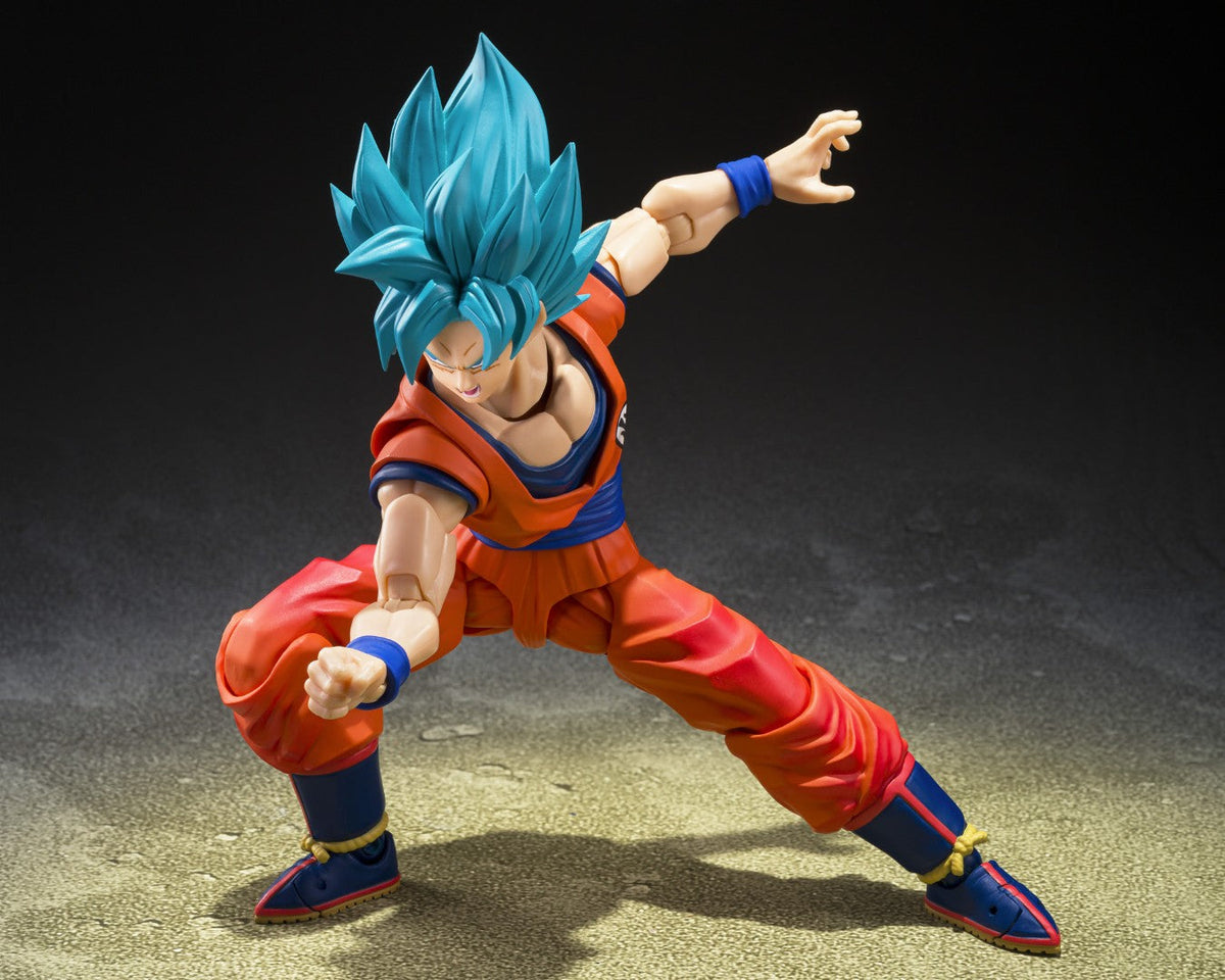 SH Figuarts Super Saiyan God Super Saiyan Son Goku (Blue Power Transcending Limits) - Dragon Ball Super