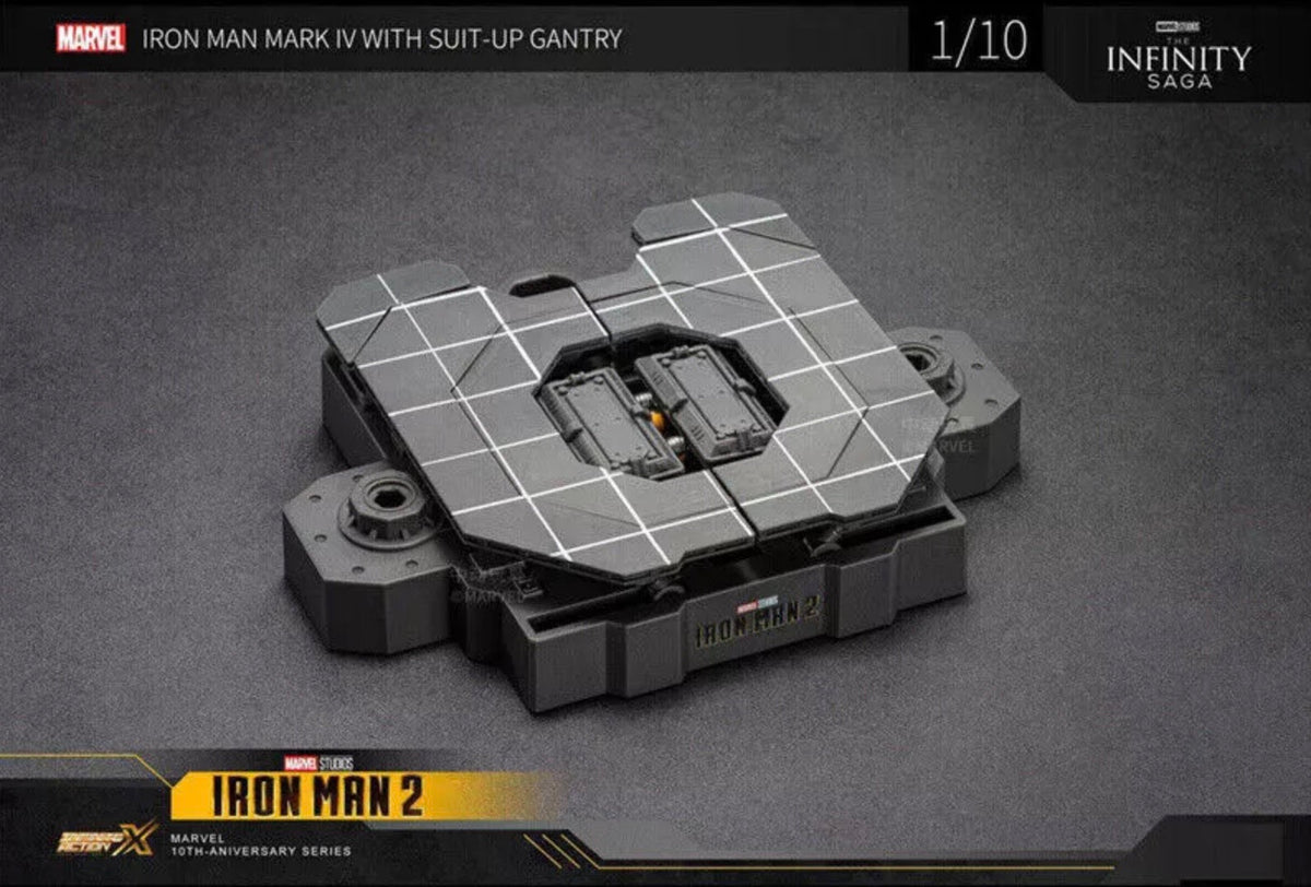 ZD Toys Iron Man Mark IV Suit Up Gantry 1/10 Action Figure Set