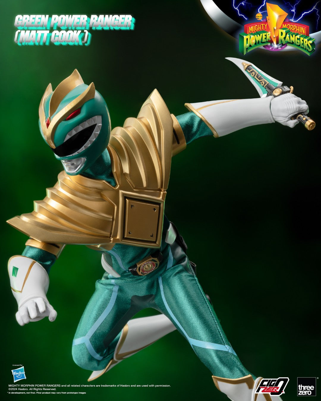 FigZero Green Ranger (Matt Cook) Chaos Energy Version - Mighty Morphin Power Rangers