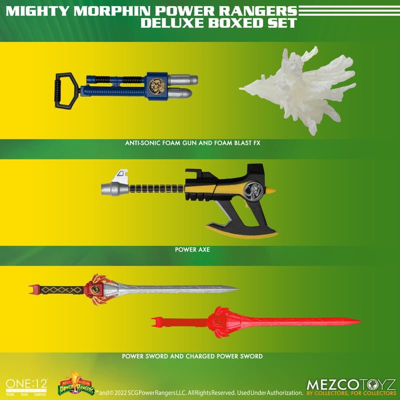 Power Rangers Mezco One:12 Collective Deluxe Boxed Set